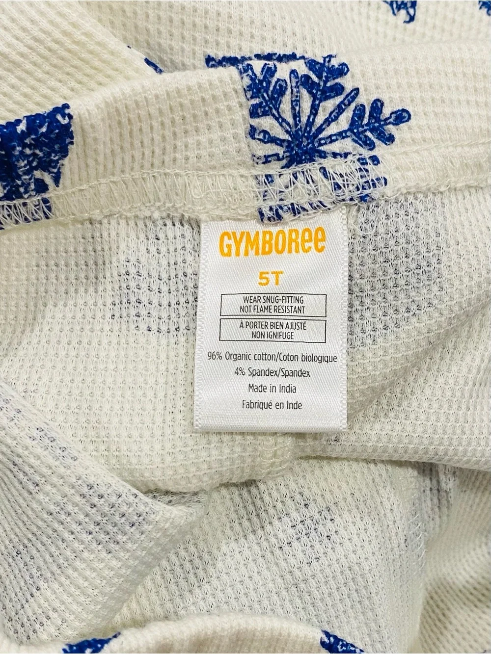 Homegrown by Gymboree Boys Girls Winter Toile  2-piece Pajamas Size 5T